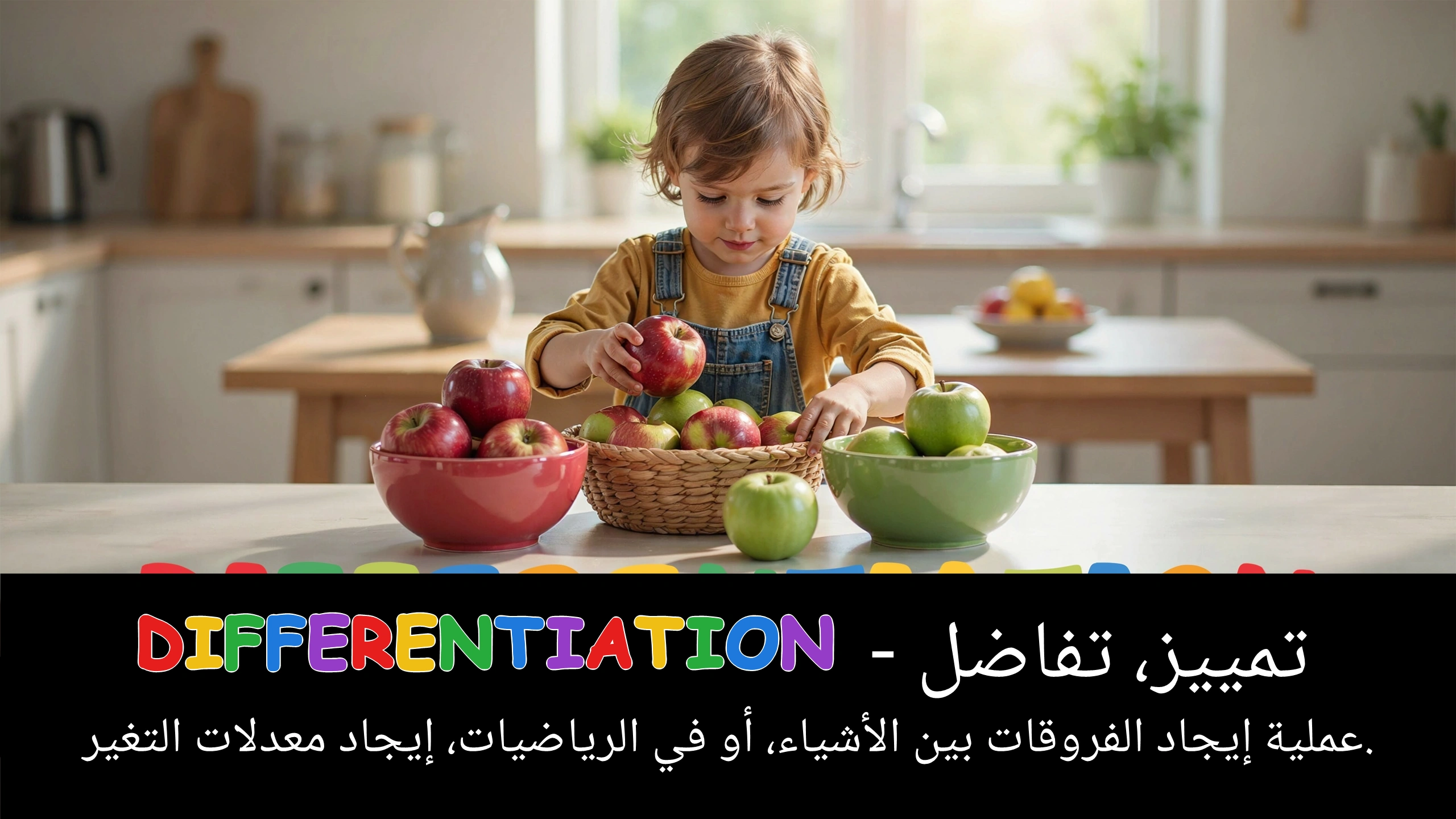 Arabic Illustration for differentiation